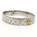 Louis Vuitton Cuff Nanogram Bracelet S Size Plated Gold Silver