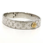 Louis Vuitton Cuff Nanogram Bracelet S Size Plated Gold Silver — view 2