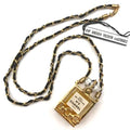 Chanel Perfume Necklace No5 Gold