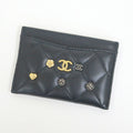 Chanel Card Case Quilted Black Lambskin