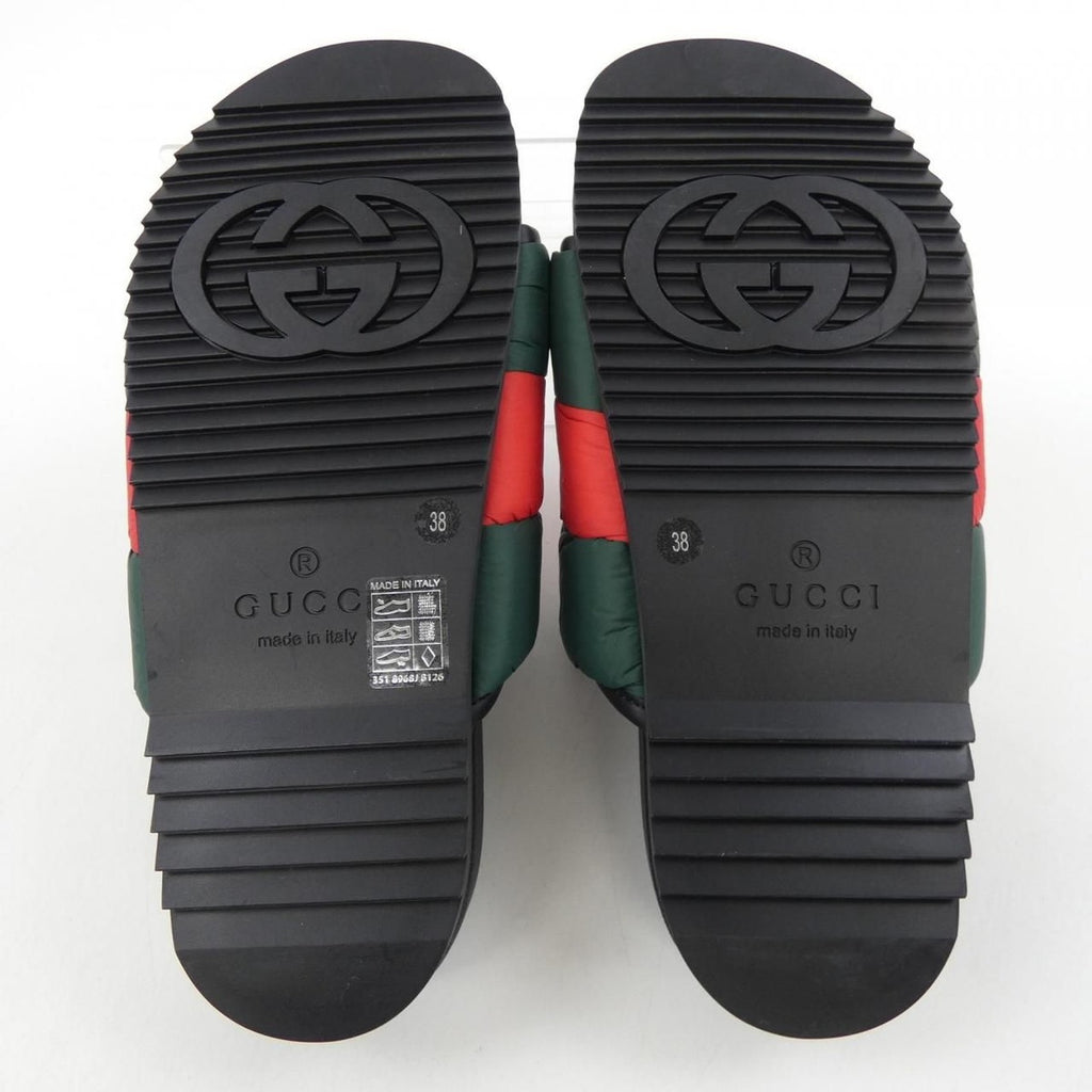 Gucci Padded Web Slide Sandals — view 4