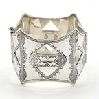 Hermes Bracelet Touareg 925 Silver Bangle 82.5 g Vintage Box And Bag K1238 — view 2