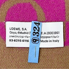 Loewe Muffler Beige Pink Cleaned Wool 90% Scarf — view 6