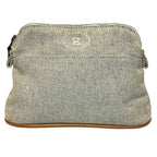 Hermes Polydo Pouch Canvas Gray