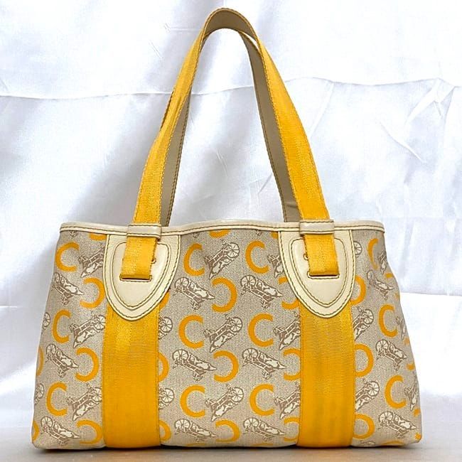 Celine Tote Bag Beige Yellow C Macadam — view 4