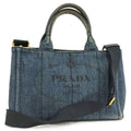 Prada Canapa Tote Denim Blue