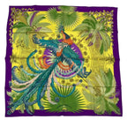 Hermes Carre 90 Mythiques Phoenix Silk Scarf Purple — view 2