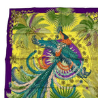 Hermes Carre 90 Mythiques Phoenix Silk Scarf Purple — view 3