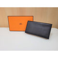 Hermes Mc2 Fleming Bifold Long Wallet Black Engraved