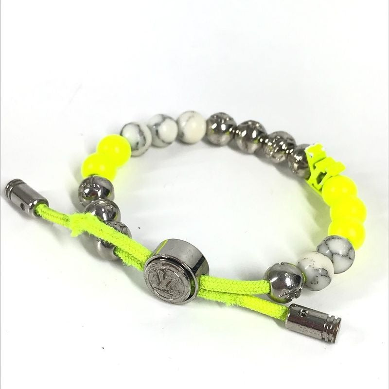 Louis Vuitton Bracelet Monogram Beads Metal Yellow — view 2