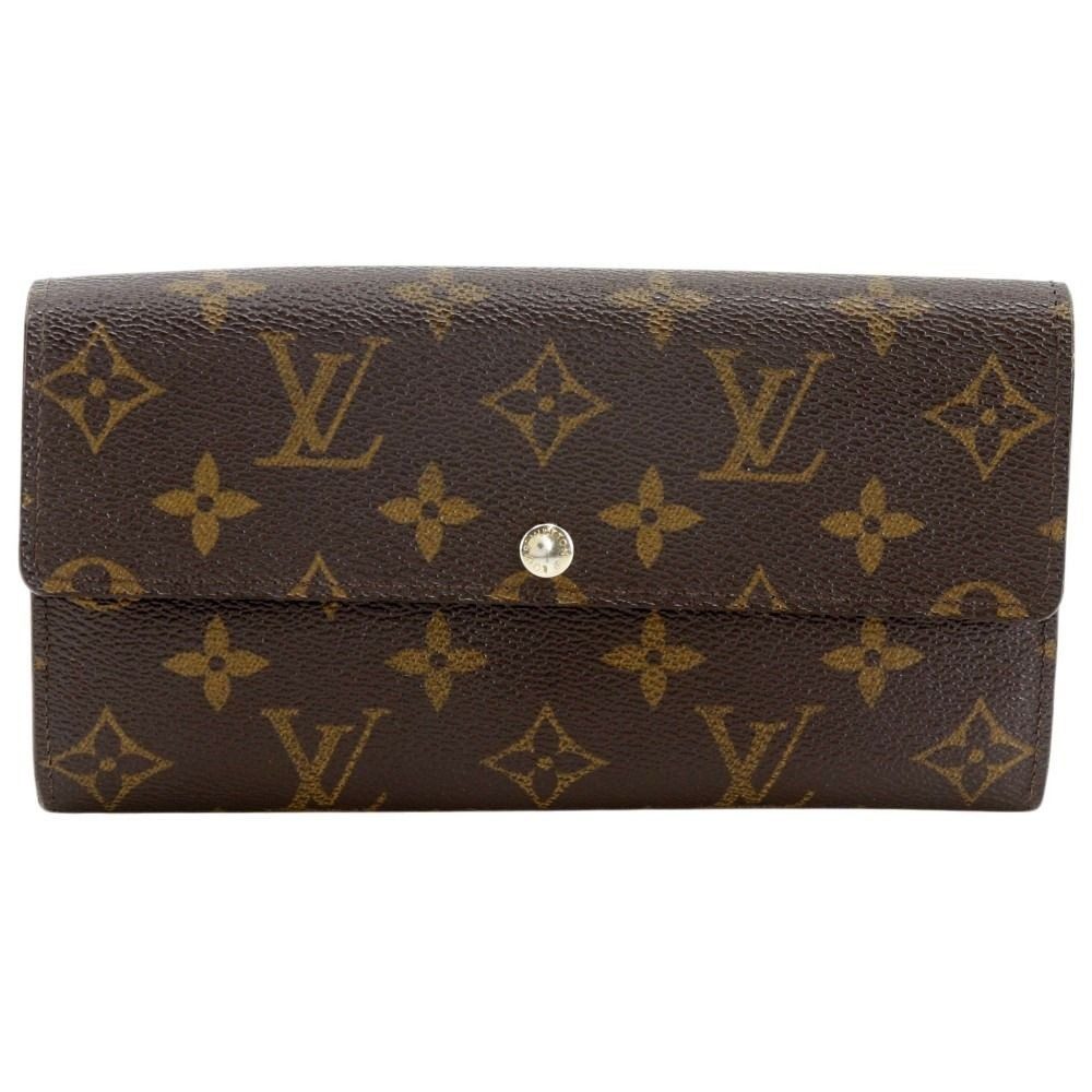 Louis Vuitton Portefeuille Sarah Monogram Canvas Brown Wallet