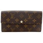 Louis Vuitton Portefeuille Sarah Monogram Canvas Brown Wallet
