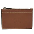 Celine Zip Card Case Leather Brown
