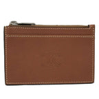 Celine Zip Card Case Leather Brown