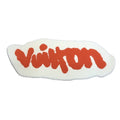 Louis Vuitton Object Logo Bicolor Rug Mat Carpet Wool White Shoulder Bag