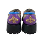 Gucci Loafer GG Supreme Bee Embroidery 34 Size Flower Multicolor Beige — view 4