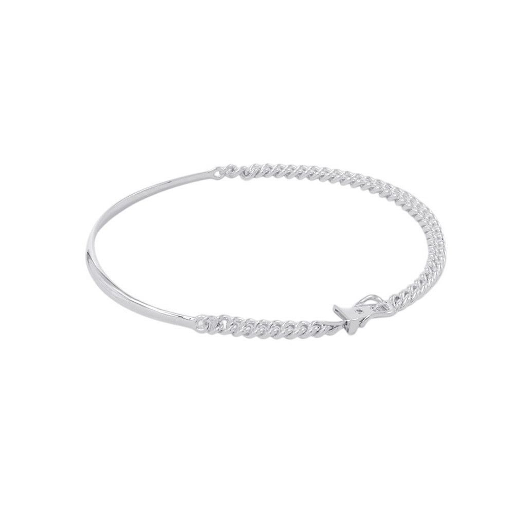 Hermes Necklace Book le Series Inflexible Silver PM 40