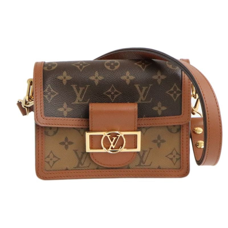 Louis Vuitton Monogram Reverse Dauphine Mini Shoulder Bag Brown — view 2