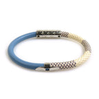 Louis Vuitton Bracelet Daily Leather Canvas Ivory Blue