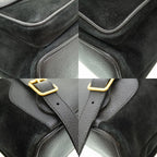 Gucci Bamboo Backpack Daypack Suede Black 0182 Vintage — view 8