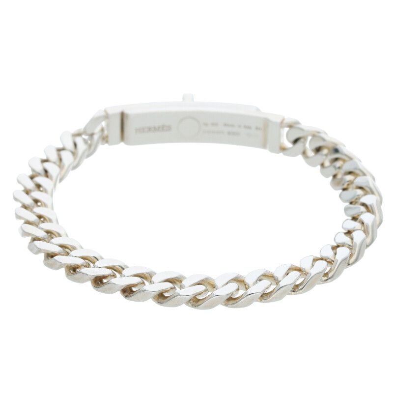 Hermes Kelly Grumet Silver Bracelet — view 3