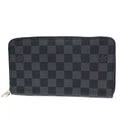 Louis Vuitton Zippy Organizer Damier Graphite Long Wallet 81 Bs093
