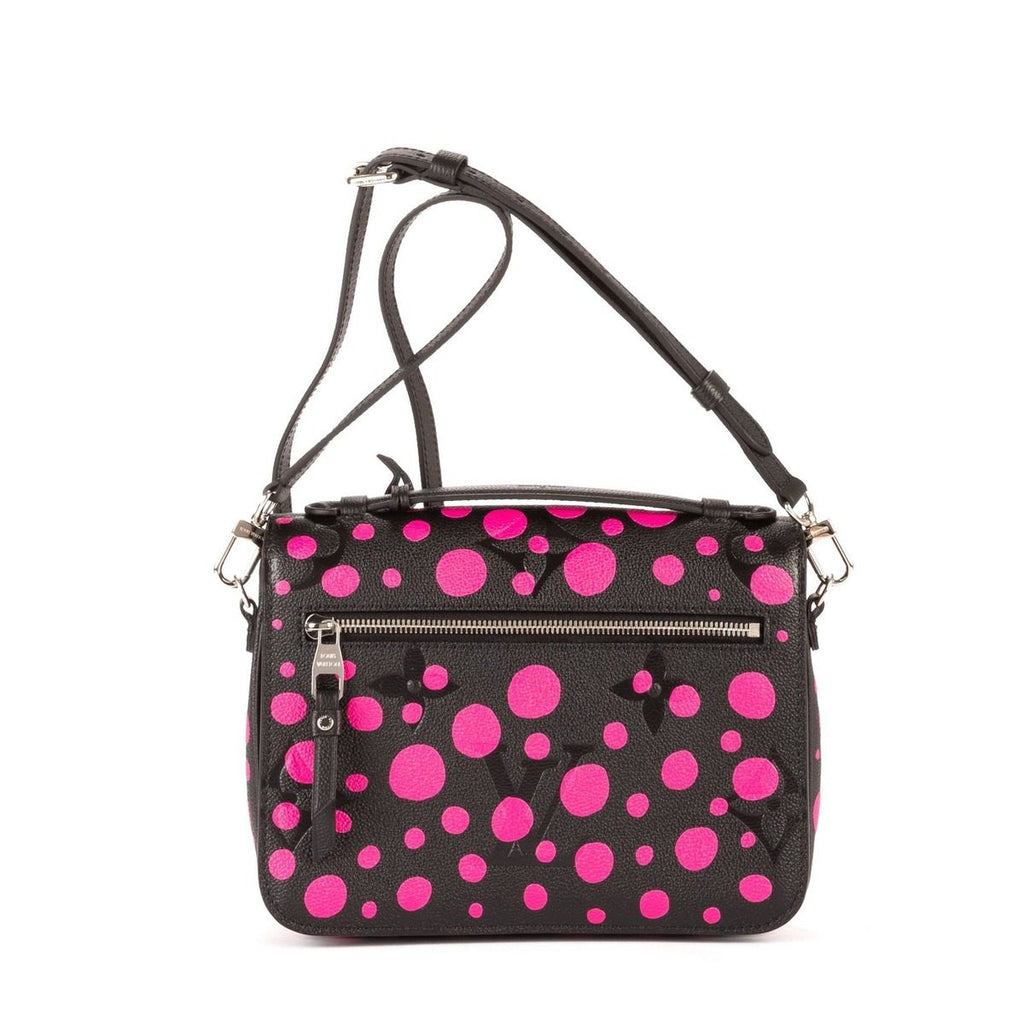 Louis Vuitton Limited Edition Yayoi Kusama Giant Pochette Metis Black Monogram — view 4