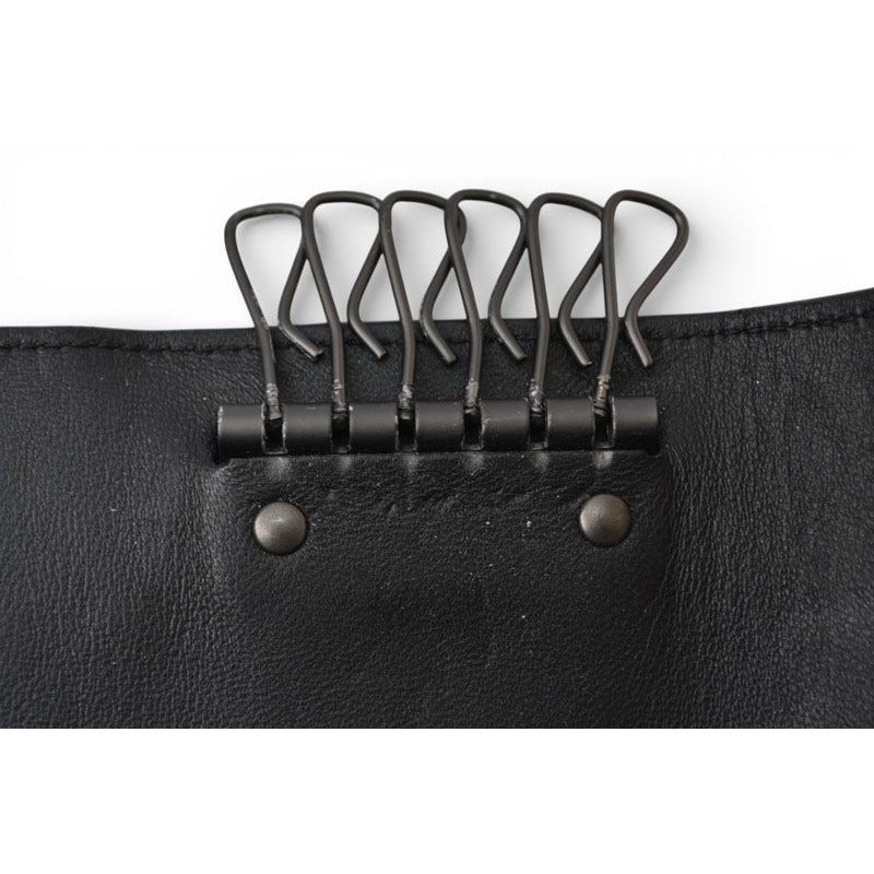Bottega Veneta Key Case Key Ring Rows Intrecciato Nappa Black