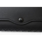 Bottega Veneta Key Case Key Ring Rows Intrecciato Nappa Black