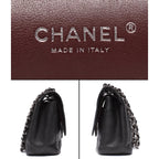 Chanel Chain Shoulder Bag Double Flap Silver Caviar Leather 16 Maxi Quilted 30 — view 4