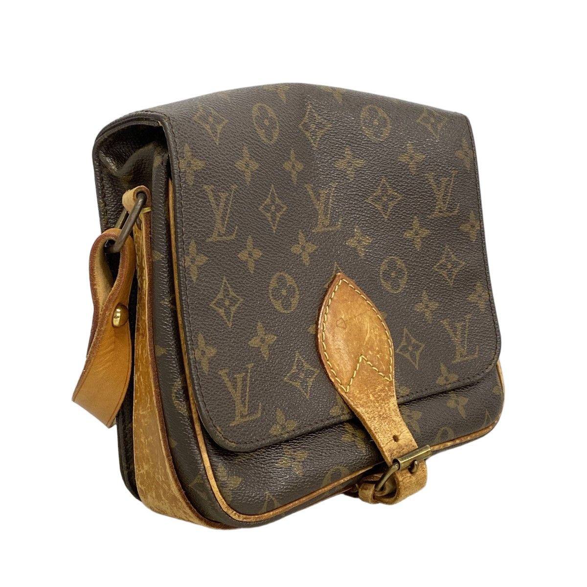 Louis Vuitton Shoulder Bag Monogram Cartouchiere Brown — view 2