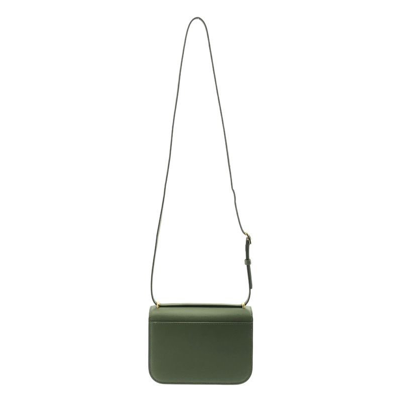 Loewe Goya Anagram Logo Leather Small Shoulder Bag Green — view 2