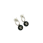 Chanel Coco Mark Motif Plastic Plated Earrings Accessories Small 99P — view 5