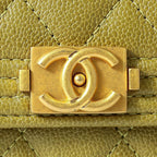 Chanel Card Case Boy Green — view 8