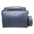 Fendi Shoulder Bag Dotcom 8 Bn293 Calf Leather Navy Blue Pink Beige