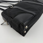 Prada Shoulder Bag Black Nylon Leather Vintage — view 8