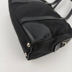 Prada Shoulder Bag Black Nylon Leather Vintage — view 9