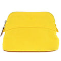 Hermes Bolide Pouch 16 Mini Cotton Yellow Cosmetic 0804
