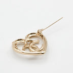 Chanel Brooch Corsage Gold Heart Coco Mark Rhinestone — view 5