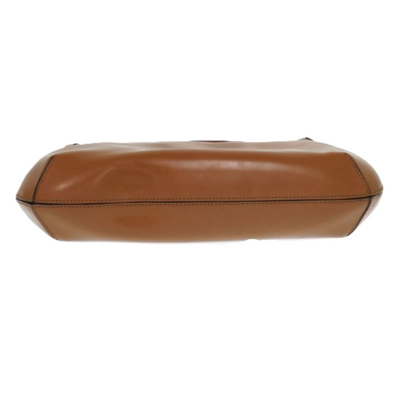 Celine Shape Push Leather Camel Shoulder Bag Brown 0441 — view 3