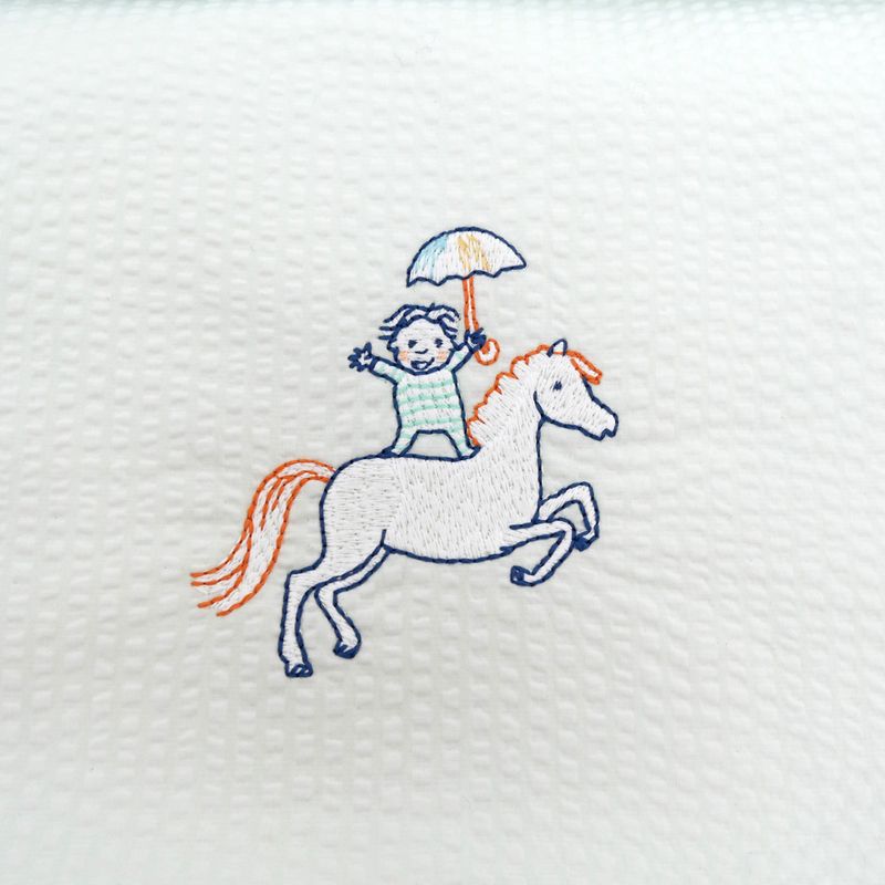 Hermes Sleeping Bag Gabriel Vert Aqua 100% Cotton Baby — view 4