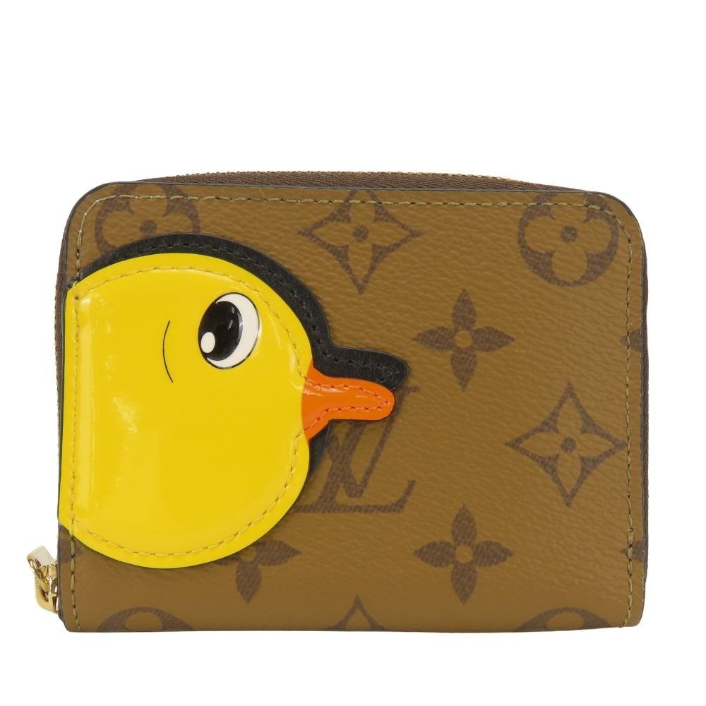 Louis Vuitton Coin Case Zippy Purse Duck Monogram Reverse Brown Sun Yitian