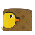 Louis Vuitton Coin Case Zippy Purse Duck Monogram Reverse Brown Sun Yitian