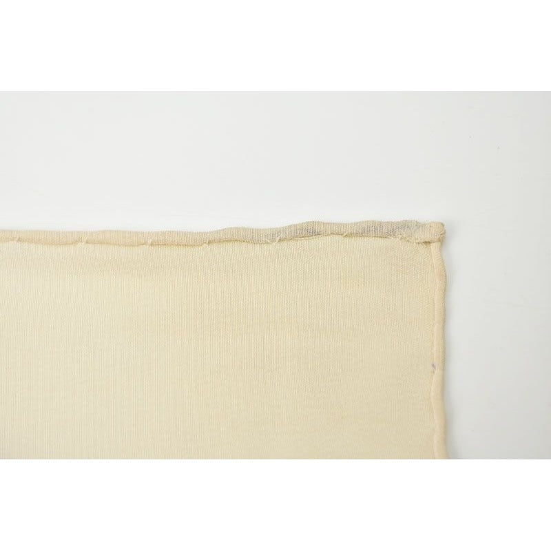 Chanel Scarf Shawl Vintage Coco Mark Chain Pattern Silk White Red — view 4