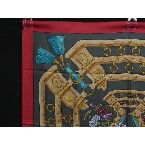 Hermes Large Scarf Carre 90 Multicolor Silk Aux Champs to the Field — view 2