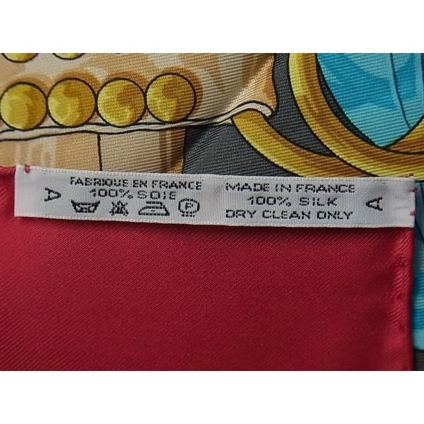 Hermes Large Scarf Carre 90 Multicolor Silk Aux Champs to the Field — view 5