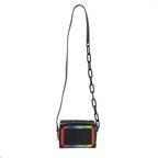 Louis Vuitton Taiga Soft Trunk Leather Chain Shoulder Bag Black