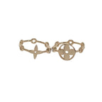 Louis Vuitton Monogram Skin 2 P No 10 Q9 A72 Ring 18K Yellow Gold Diamond — view 2