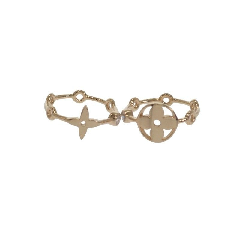 Louis Vuitton Monogram Skin 2 P No 10 Q9 A72 Ring 18K Yellow Gold Diamond — view 2