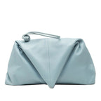 Bottega Veneta Triangle Light Blue Leather